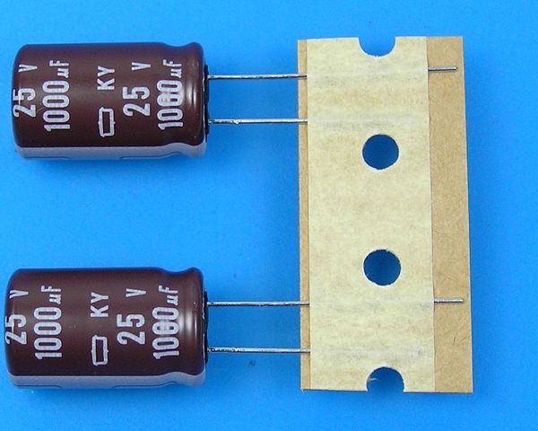 1000uF/25V - 105°C Nippon  KY   kondenzátor elektrolytický, low ESR, long life 2