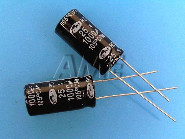 1000uF/25V - 105°C Samwha RD   kondenzátor elektrolytický