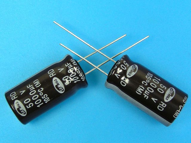 1000uF/50V - 105°C Samwha RD   kondenzátor elektrolytický