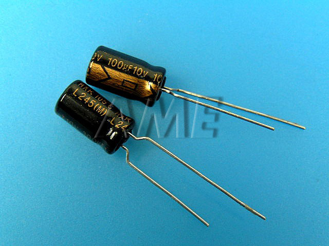 100uF/10V - 105°C Lelon RXK  kondenzátor elektrolytický