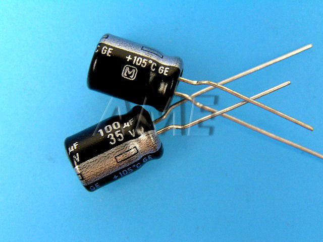 100uF/35V - 105°C Panasonic GE   kondenzátor elektrolytický