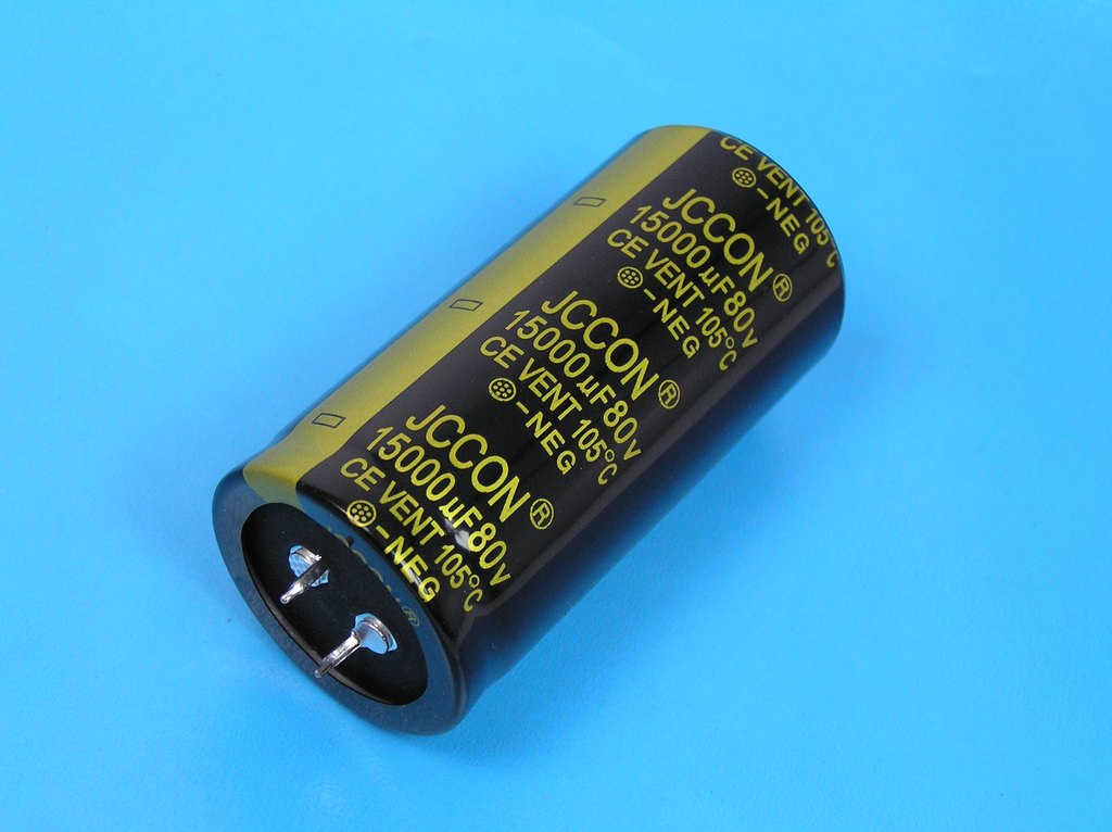 15000uF/80V - 105°C JCcon kondenzátor elektrolytický pro audio zesilovače