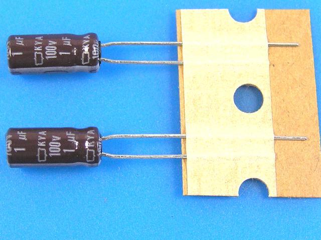 1uF/100V - 105°C Nippon  KYA   kondenzátor elektrolytický low ESR, long life, high ripple current