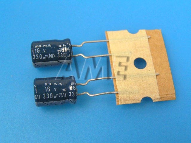 330uF/16V - 85°C Elna RE3  kondenzátor elektrolytický