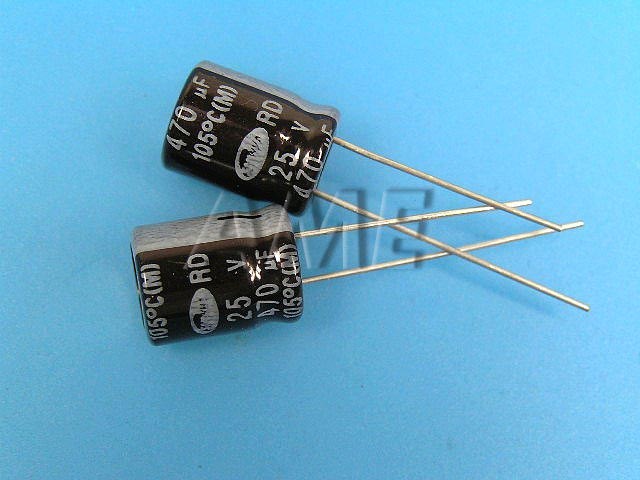 470uF/25V - 105°C Samwha RD   kondenzátor elektrolytický