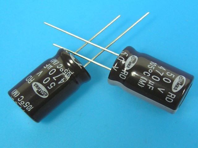 470uF/50V - 105°C Samwha RD   kondenzátor elektrolytický