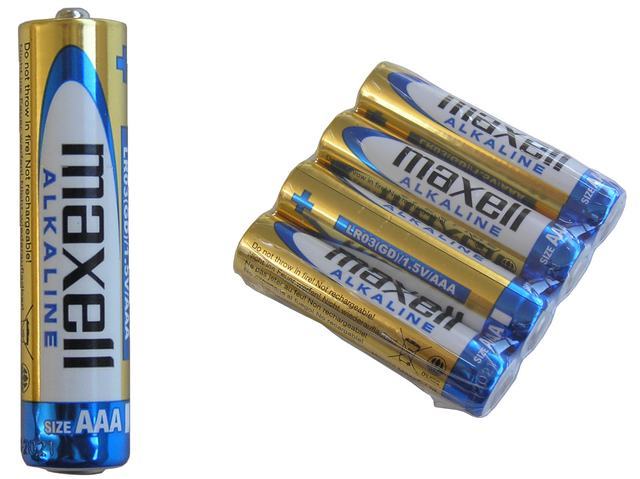 AAA Baterie Maxell Alkaline LR03 balení 4ks