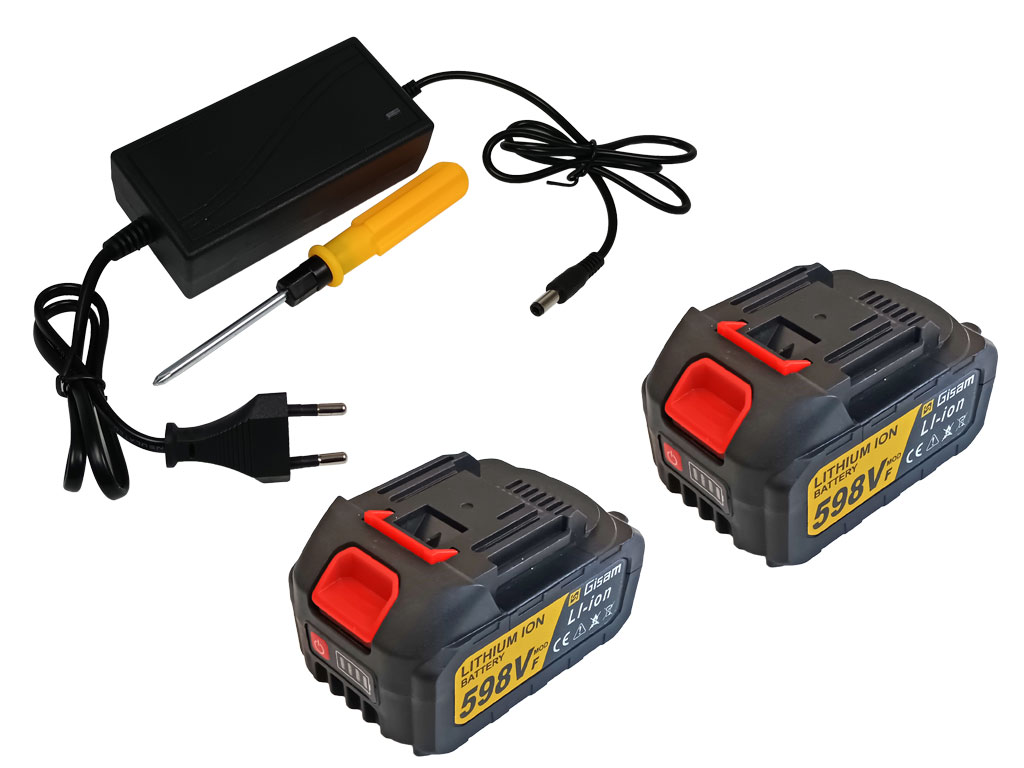 Aku ruční řeťezová pila Gisam 10", lišta 25cm, bezkartáčový motor 550W, automatické mazání řetězu 