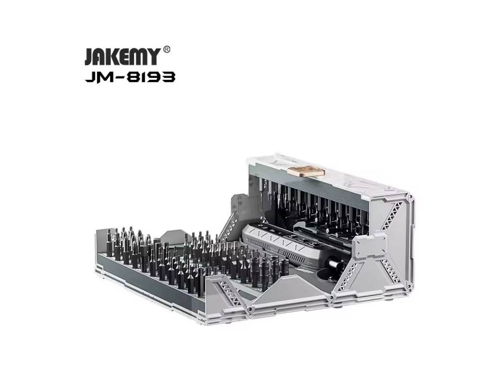 Aku šroubovák Jakemy JM-8193, inteligentní precizní elektrický šroubovák + sada bitů, sada nářadí 