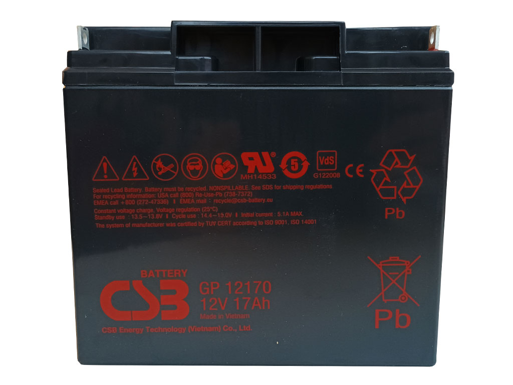 Akumulátor 12V / 17Ah  olověný - CSB GP12170