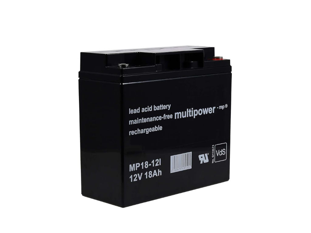 Akumulátor 12V / 18Ah  olověný - MP18-12i Multipower
