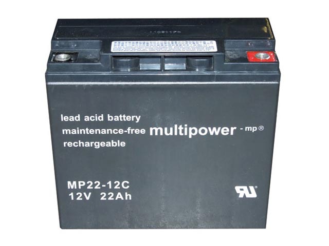 Akumulátor 12V / 22Ah olověný - MP22-12C Multipower