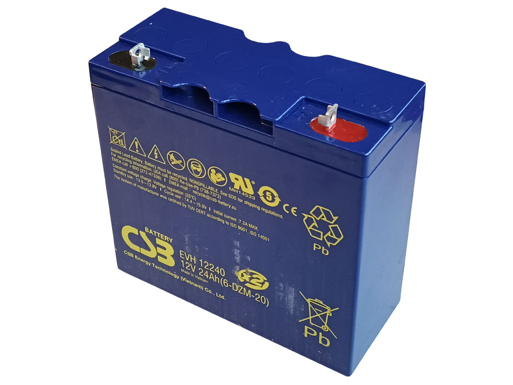 Akumulátor 12V / 24Ah  olověný - CSB EVH12240B3