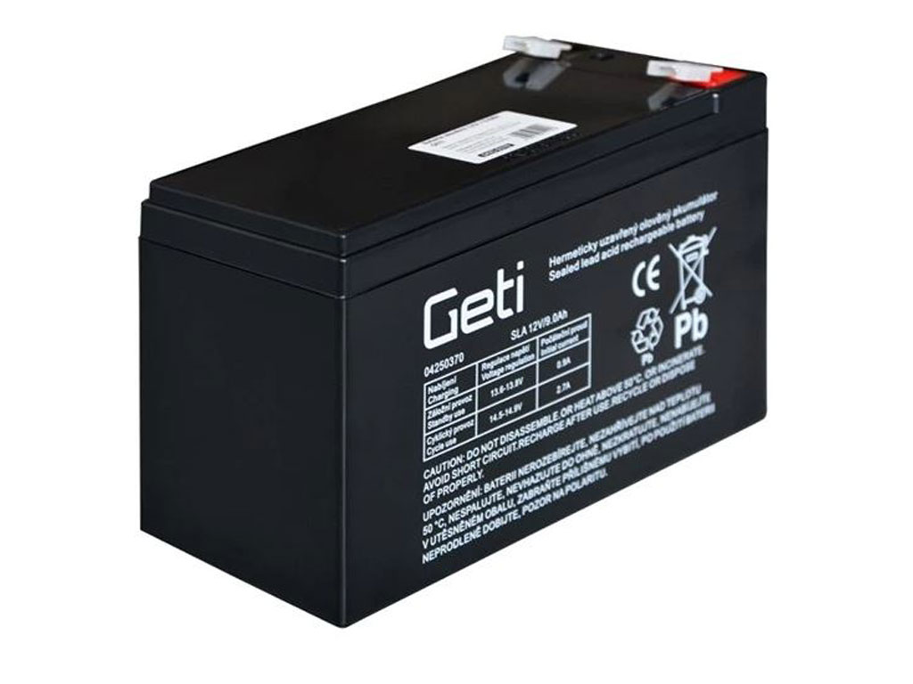 Akumulátor 12V / 9Ah olověný - Geti