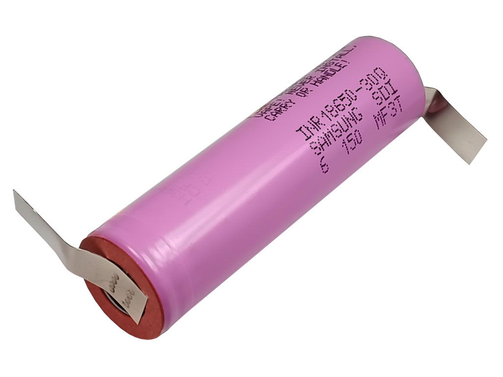 Akumulátor 3,6V / 3000mAh Samsung INR18650-30Q, s pájecími vývody "Z"