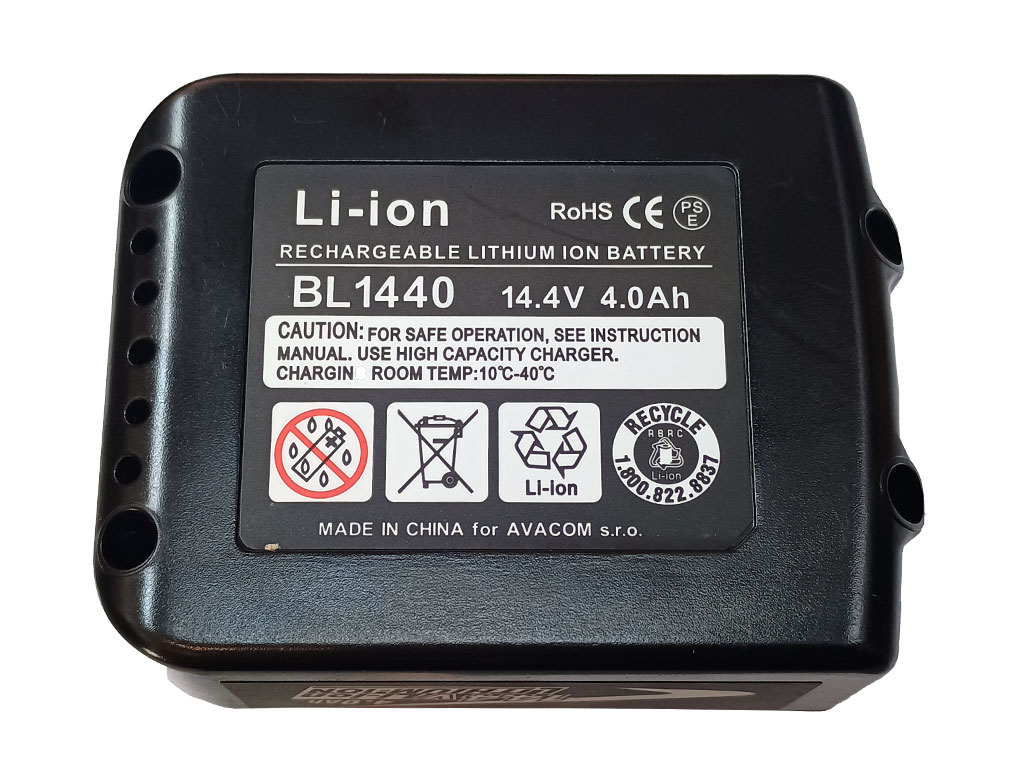 Akumulátor Makita BL 1430 14,4V / 4,0Ah Li-Ion, náhrada, články Samsung