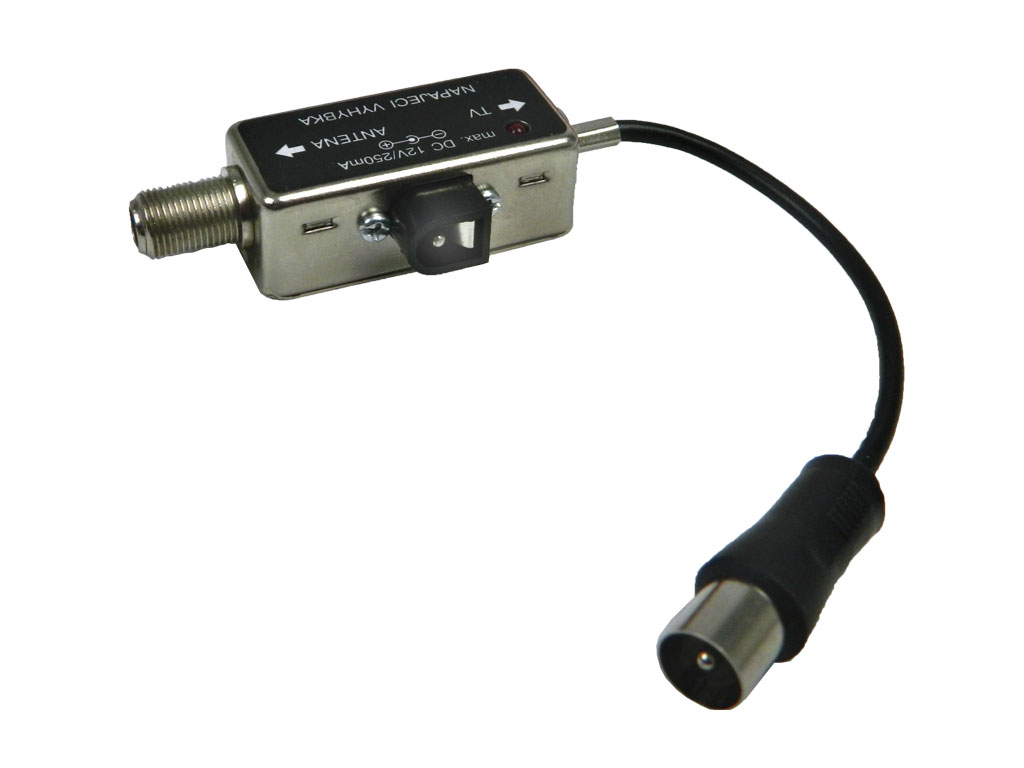 Anténní napájecí výhybka pro napájení zesilovače F/IEC 