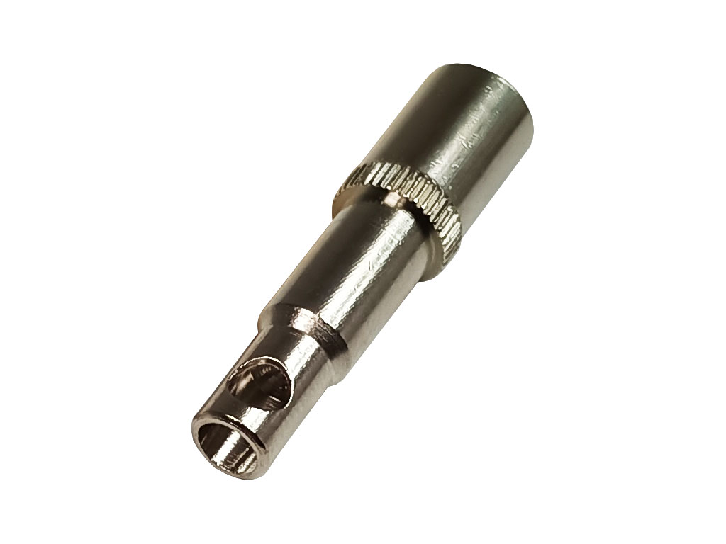 Banánek zdířka kabelová samostatná 16A - profi, černý  KUN30SW