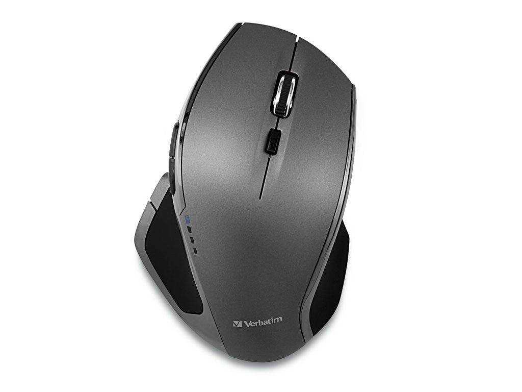 Bezdrátová myš Verbatim DELUXE 49041, ergonomická myš s 8 tlačítky 