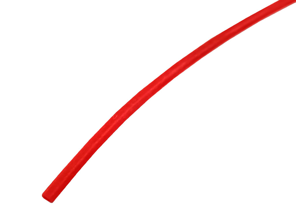 Bužírka silikonová prům. 1.0 x 0.2 mm, červená, metráž