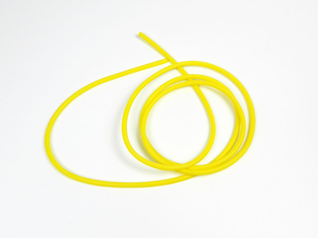 Bužírka silikonová prům. 2.0 x 0.3 mm žlutá 