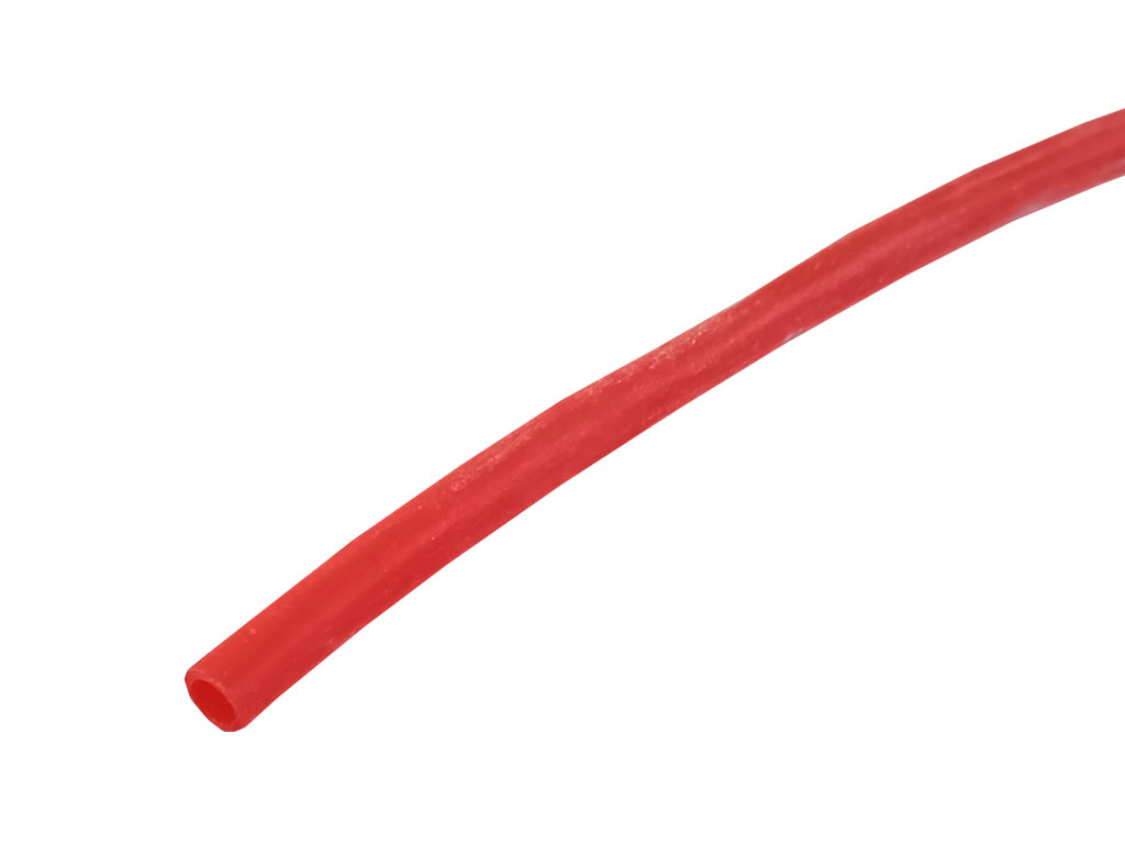 Bužírka silikonová prům. 3.0 x 0.5 mm, červená, metráž