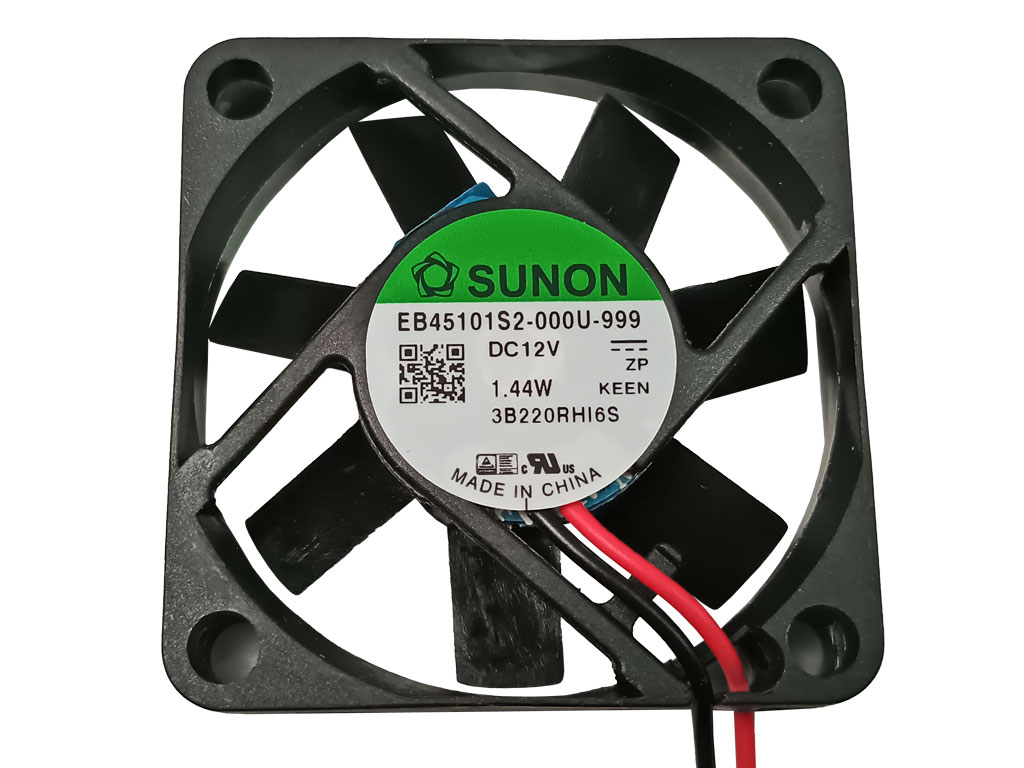 DC; axiální; 12VDC; 45x45x10mm; 15,6m3/h; 27dBA; kluzné,EB45101S2-999