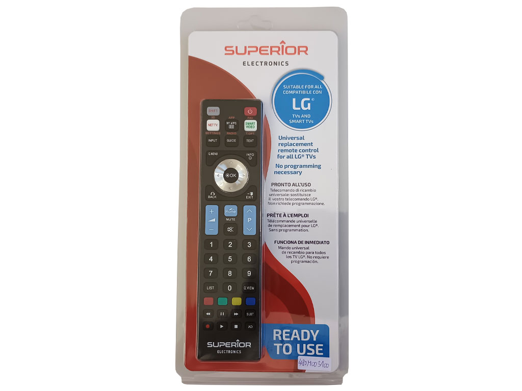 Dálkový ovladač Superior LG univerzální ovladač s hlavnímy Smart TV a 3D funkcemi