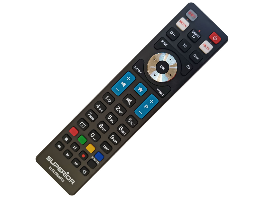 Dálkový ovladač Superior Philips univerzální ovladač s hlavnímy Smart TV a 3D funkcemi
