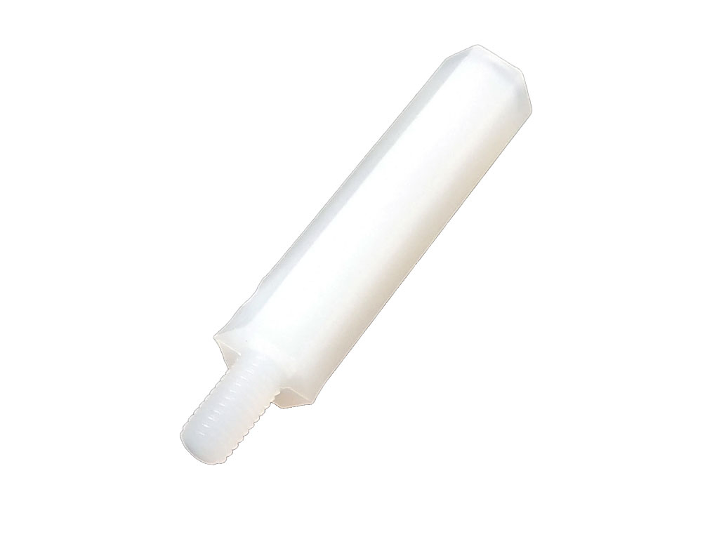Distanční sloupek plastový šestihranný, závit M3 - vnější / vnitřní, délka 25mm