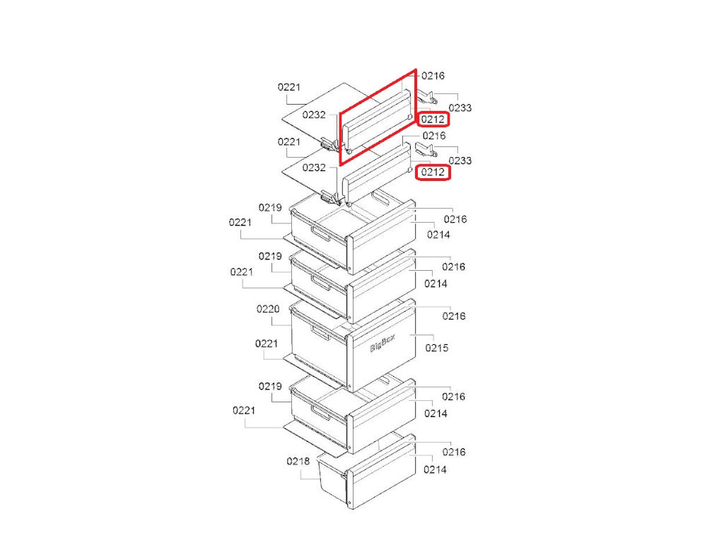 Dvířka mrazáku chladničky 20002182 Bosch / Siemens
