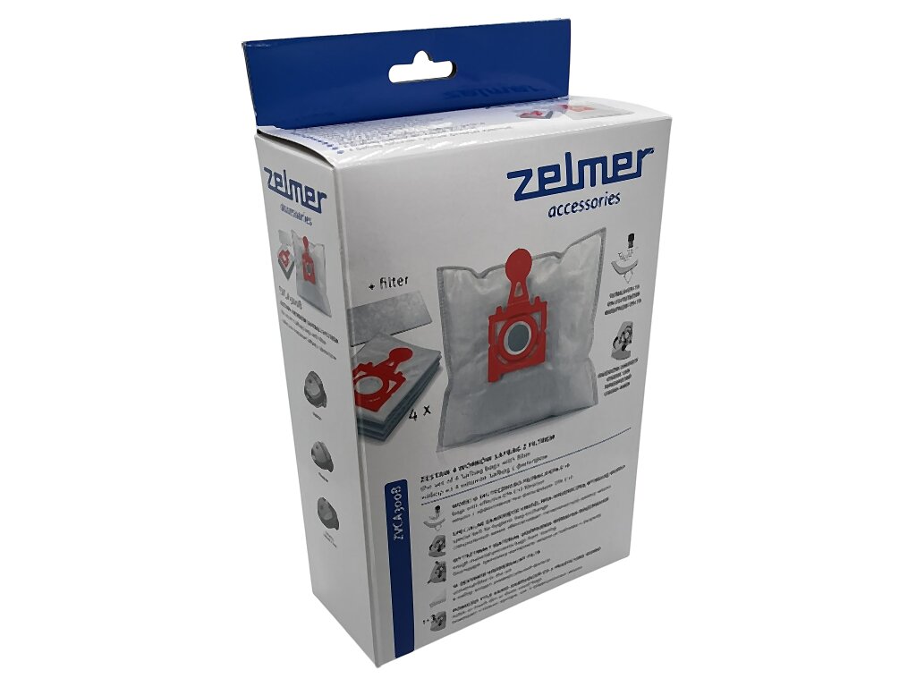 Filtr Zelmer Safbag 3000, 4000, 5000, 5500, 4ks, sáčky do vysavače