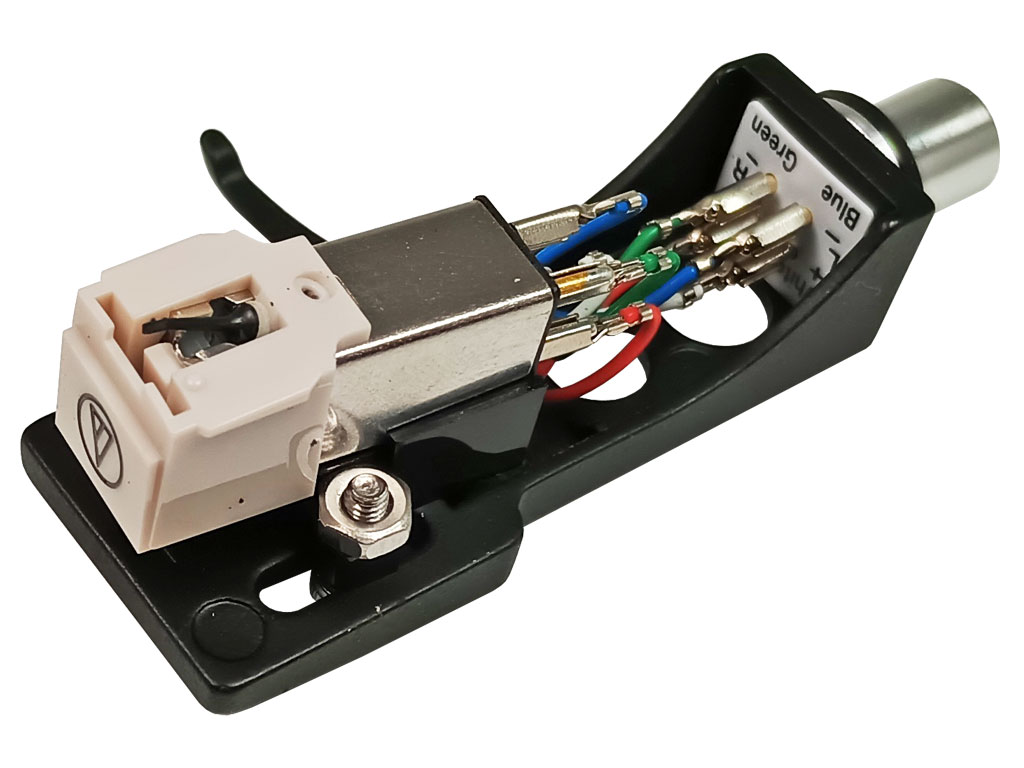 Gramofonová přenoska AT-3600 včetně držáku ( instalována přenoska AT3600 )