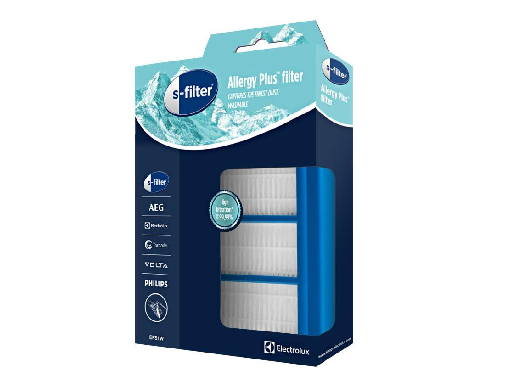 Hepa filtr do vysavače Electrolux, AEG 9001677682, filtr HEPA EFS1W  Allergy Plus s-filter, ORIGINÁL