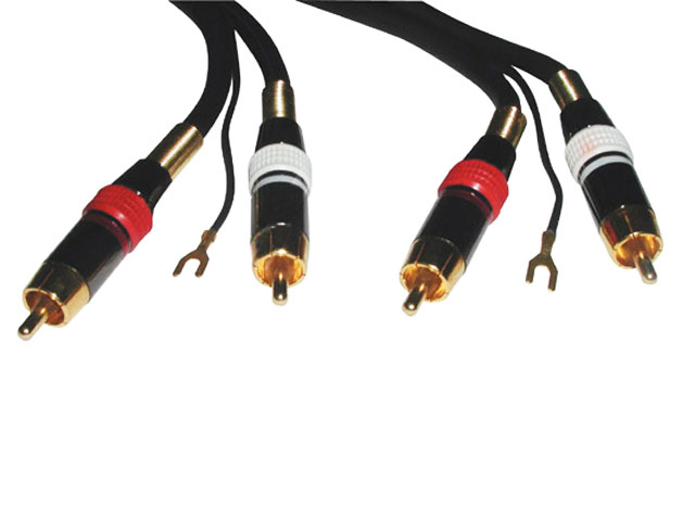Kabel 2xCINCH / 2xCINCH  HiFi 10m + zemnící vodič