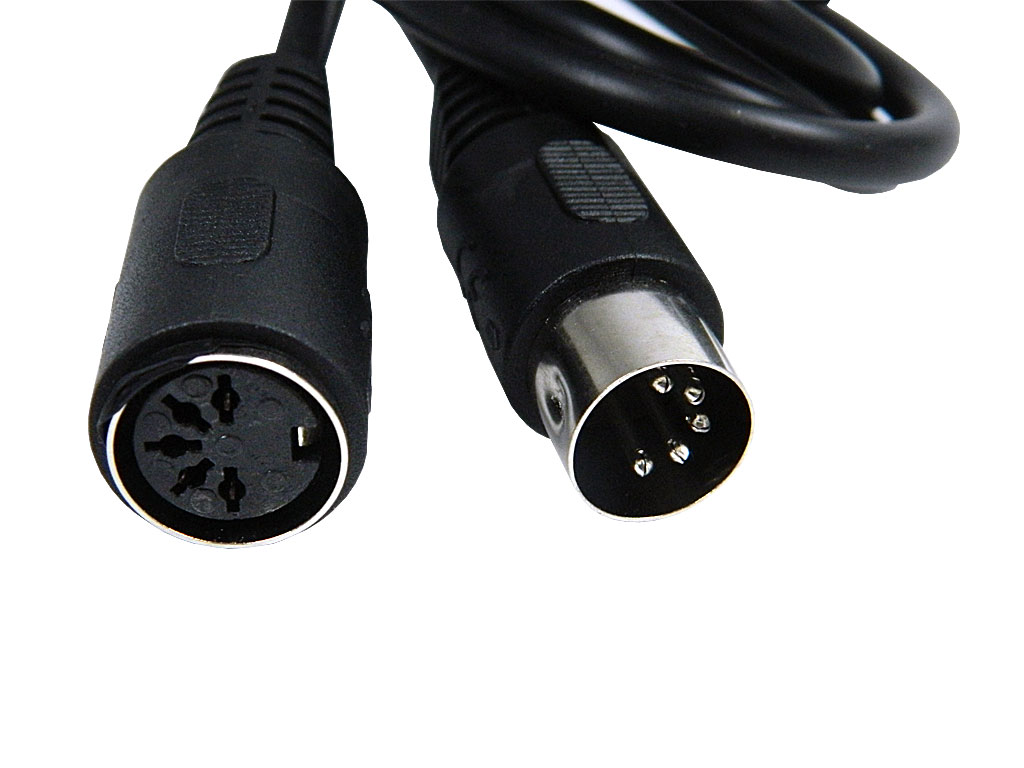 Kabel DIN / DIN (samice/samec) 2.5m  tzv.pětikolík