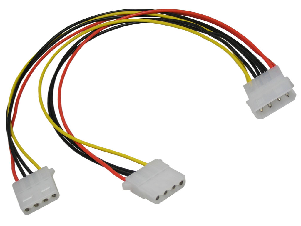 Kabel PC napájecí k HDD 5.25 na 2x5.25  PremiumCord