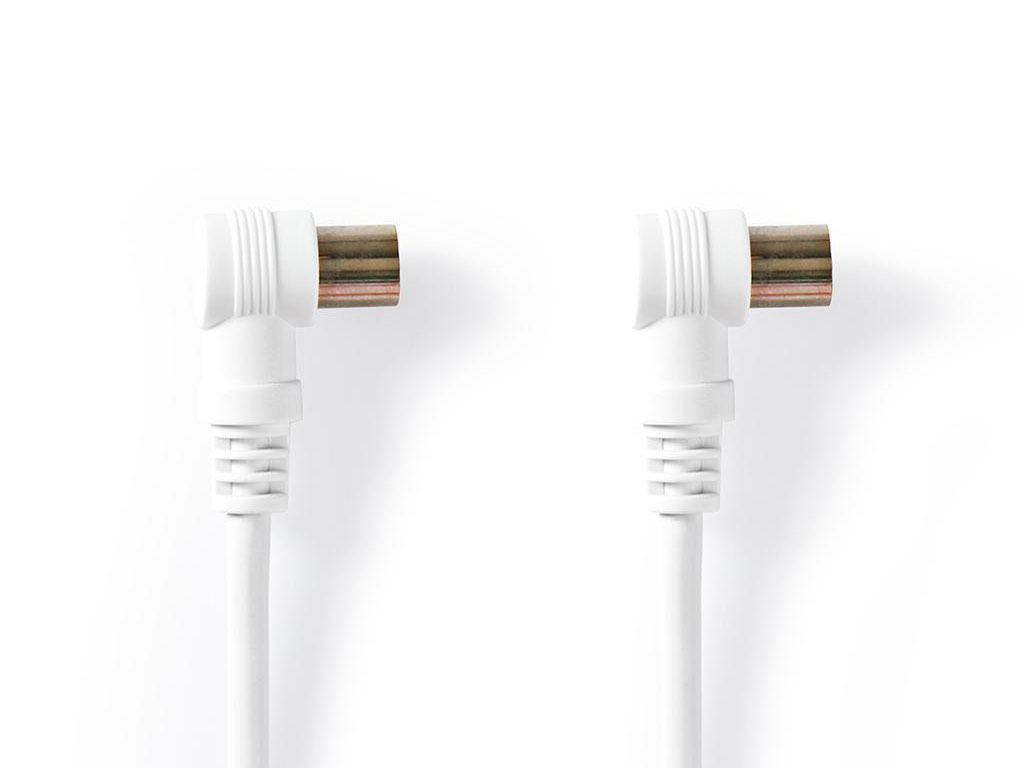 Kabel antenní - účastnická šňůra - 3m - bílý úhlový CSGT40100WT30