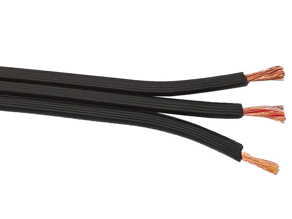 Kabel audio plochý – metráž, TAS-C180, trojlinka stíněná 3 x 0.14mm2