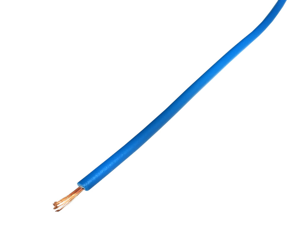 Kabel - metráž, HELUKABEL 29099 Cu licna / lanko  H05V-K 1 x 0.75 mm² - barva modrá