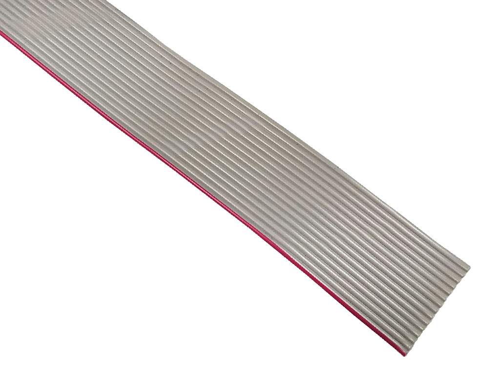 Kabel plochý vícežilový, šedý, 15x28AWG, Cu, nestíněný