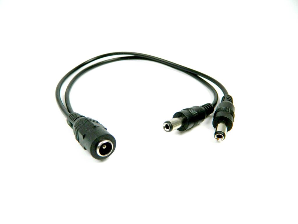 Kabelová rozdvojka  napájecího konektoru 2,1 / 5,5mm