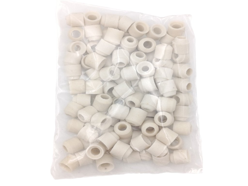 Keramický korálek Steatit d = 2,4 / 5 mm, balení 100 ks