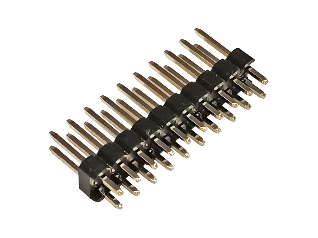 Kolíková lišta přímá, dvouřadá, 2x10 = 20 pin rozteč 2.54mm