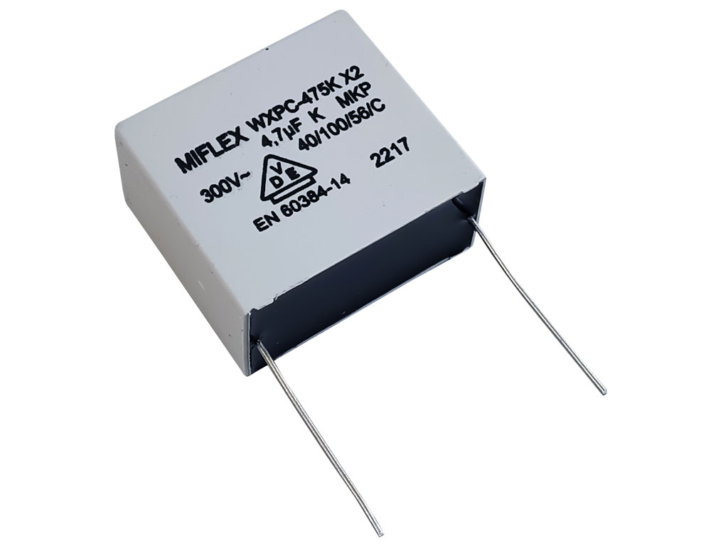 Kondenzátor polypropylenový X2 4.7uF/300V AC 4700nF