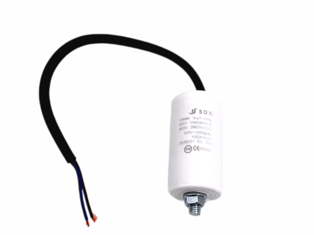 Kondenzátor rozběhový 12uF kabel TC886HS