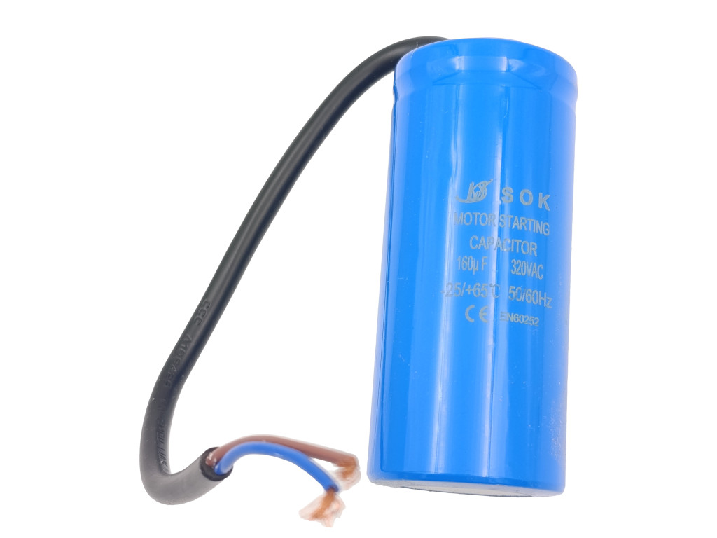 Kondenzátor rozběhový 160uF, kabel TC544