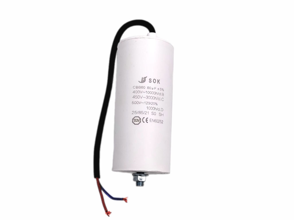 Kondenzátor rozběhový 80mF-kabely TC886HS