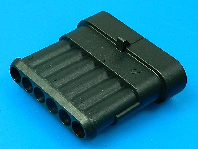 Konektor AMP Superseal 1,5 SRS se zámkem 6 PIN SRS1,5/M06 282108-1  