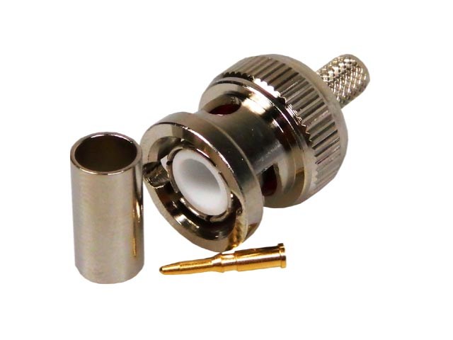 Konektor BNC pro kabel RG58 krimpovací - samec
